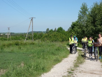 Rowerowy rajd przełajowy zielonym szlakiem pieszym 