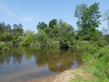 Oznakowanie niebezpiecznych miejsc nad rzekami w PKMWiW, 