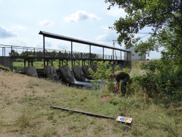 Oznakowanie niebezpiecznych miejsc nad rzekami w PKMWiW, 