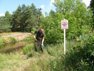 Uzupełnienie oznakowania nad rzekami, 