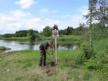 Uzupełnienie oznakowania nad rzekami, 